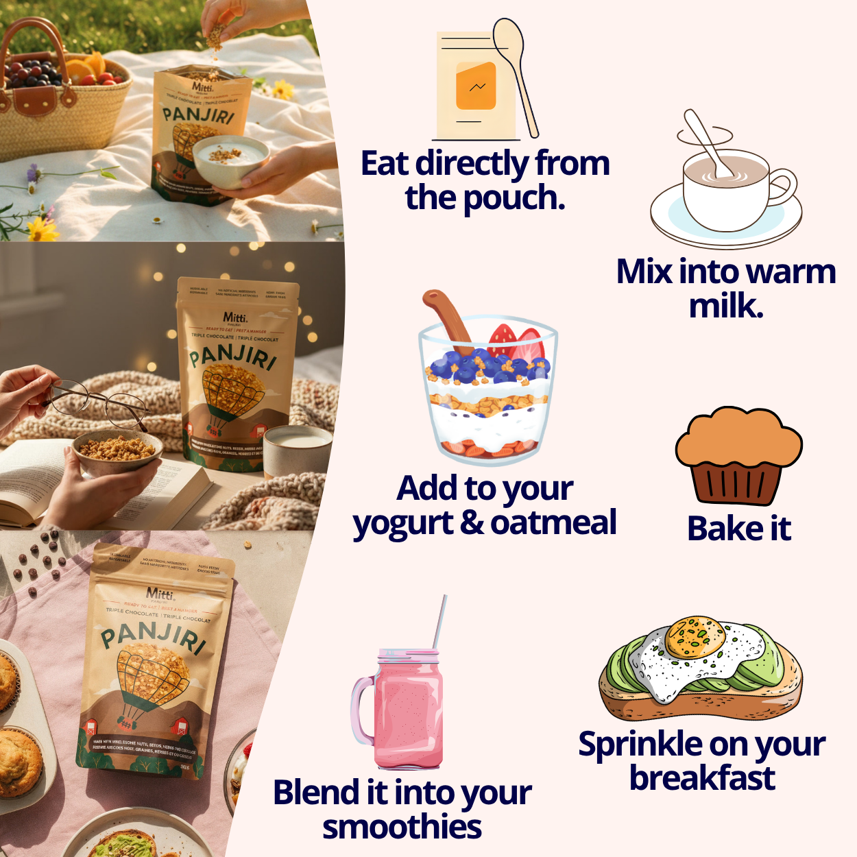 Triple Chocolate Panjiri